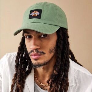 Dickies Washed Canvas Cap Logo Patch Hat in Green